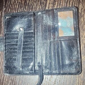 Black hobo wallet